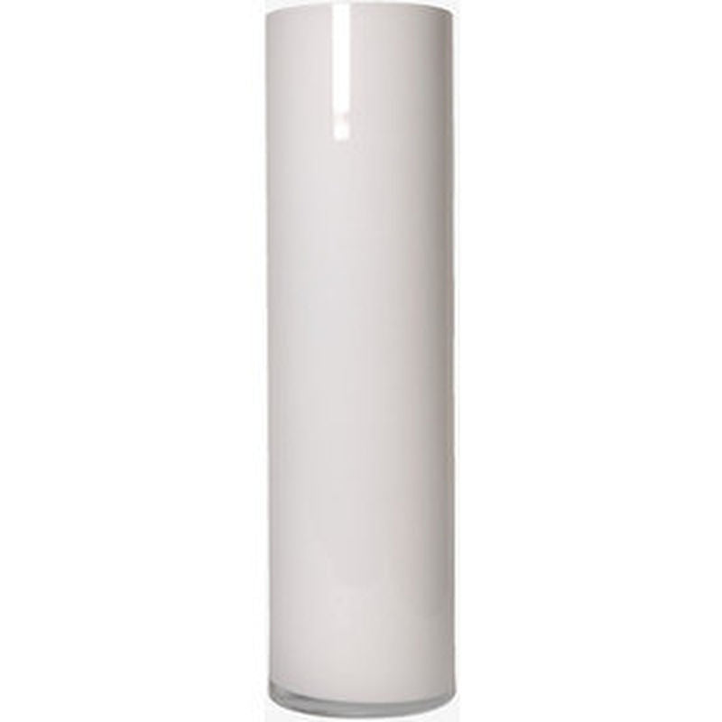 WHITE CYLINDER VASE